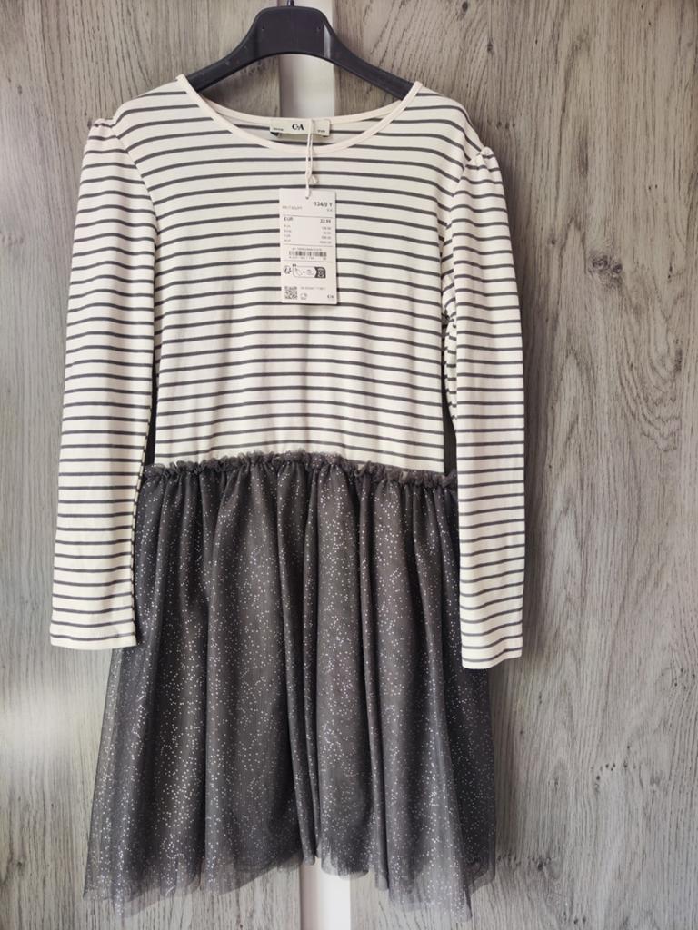 C&A Ecru Wollen Vest Maat 116, Gebruikt, C&A, Jongen of Meisje, Trui of Vest