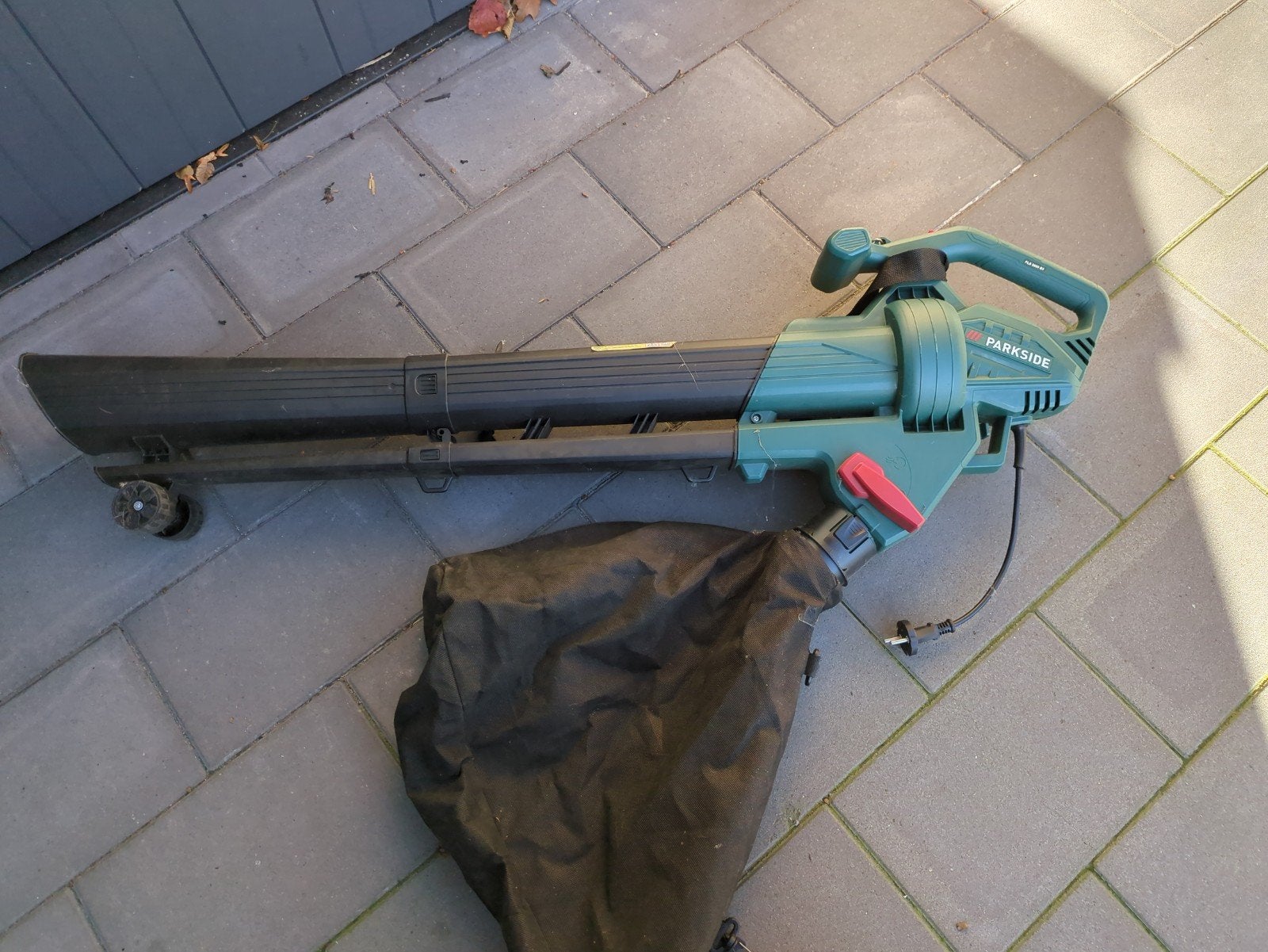 Parkside Bladblazer/Bladzuiger met Opvangzak, Tuin en Terras, Met opvangzak, Handgedragen, Ophalen of Verzenden, Elektrisch