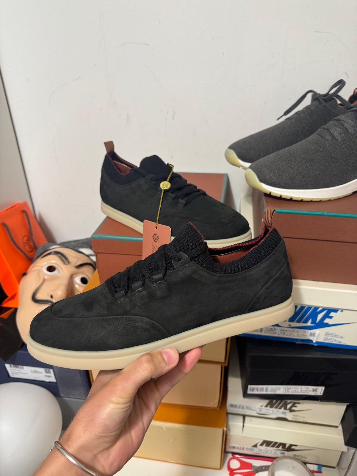 Loro Piana Soho Walk sneakers zwart, Ophalen of Verzenden, Nieuw