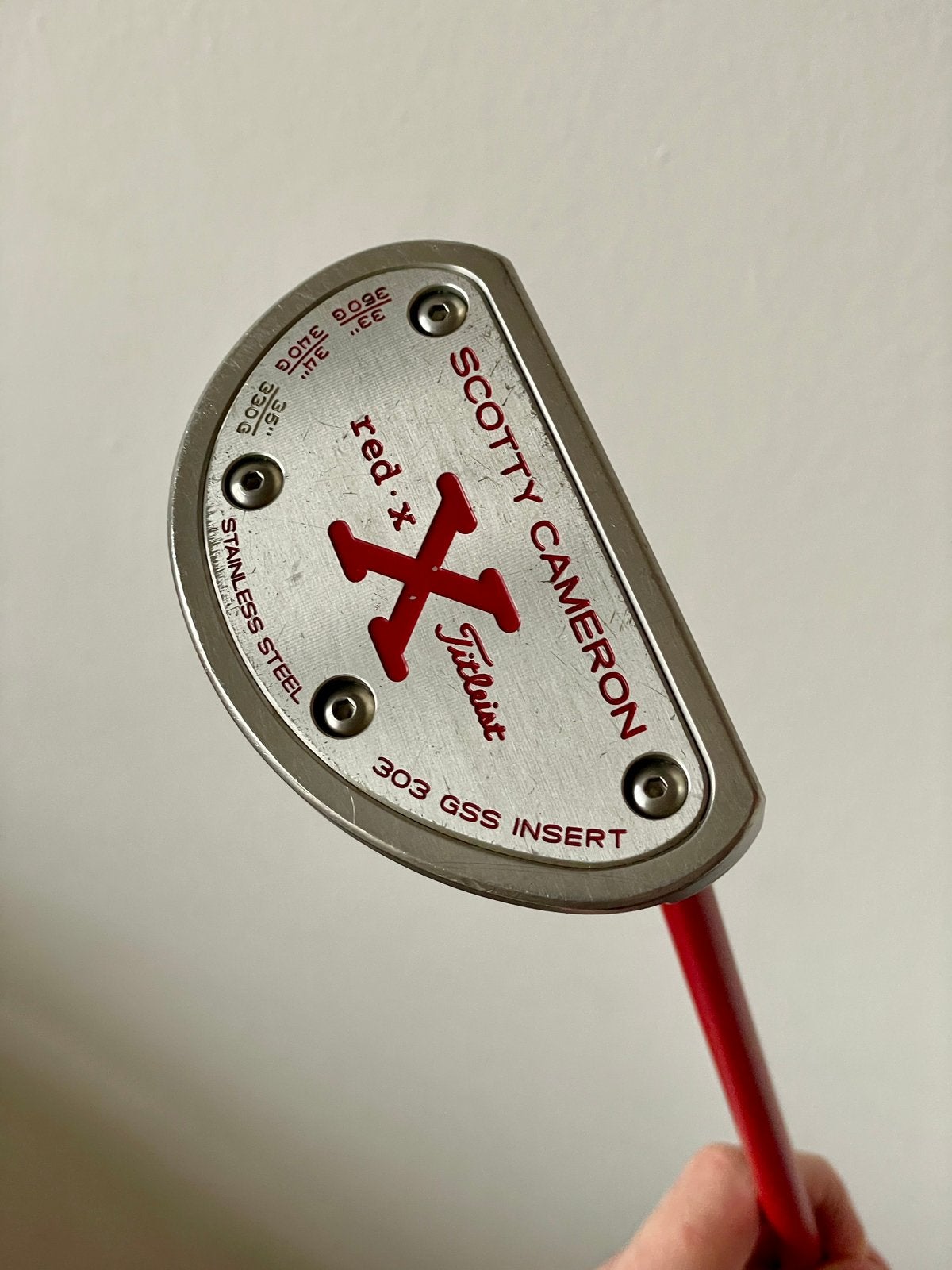 Scotty cameron red x putter, Ophalen of Verzenden, Zo goed als nieuw, Club