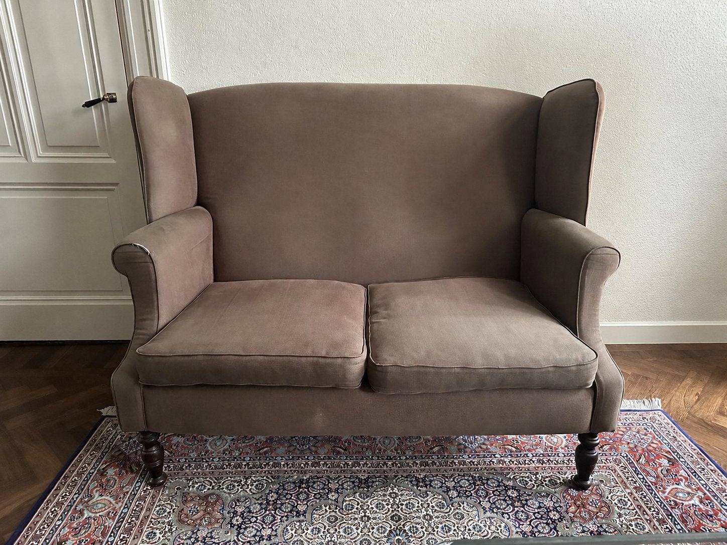 Comfortabele tweezitsbank, Ophalen, Gebruikt, Tweepersoons, 75 tot 100 cm