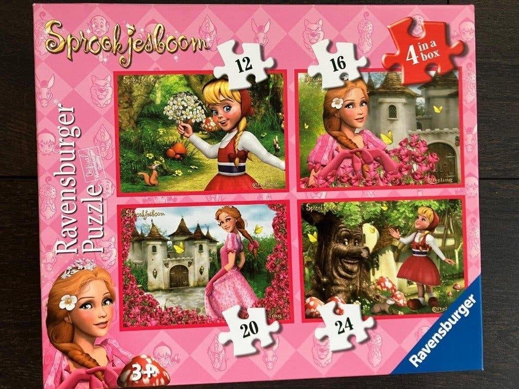 Ravensburger Efteling Sprookjesboom puzzel | 4‑in‑1 puzzle, Ophalen of Verzenden, Minder dan 500 stukjes, Gebruikt, Legpuzzel