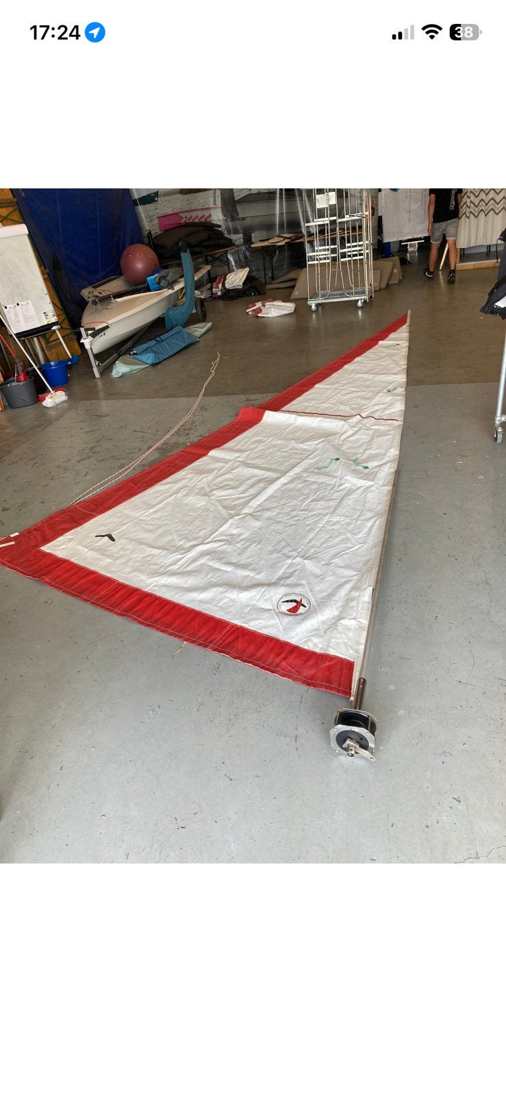 Compl. Rolfoksysteem met Rolfok en Hoes., Ophalen, Gebruikt, Genua of Fok, Minder dan 15 m²