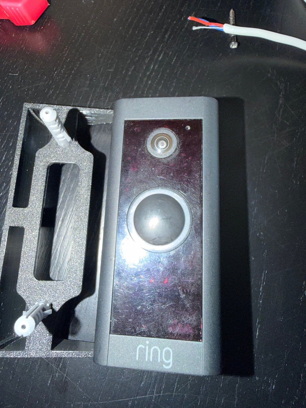 Ring Video Deurbel bedraad met installatiekit, Ophalen of Verzenden, Bewegingsdetectiesensor, Gebruikt, Bedraad