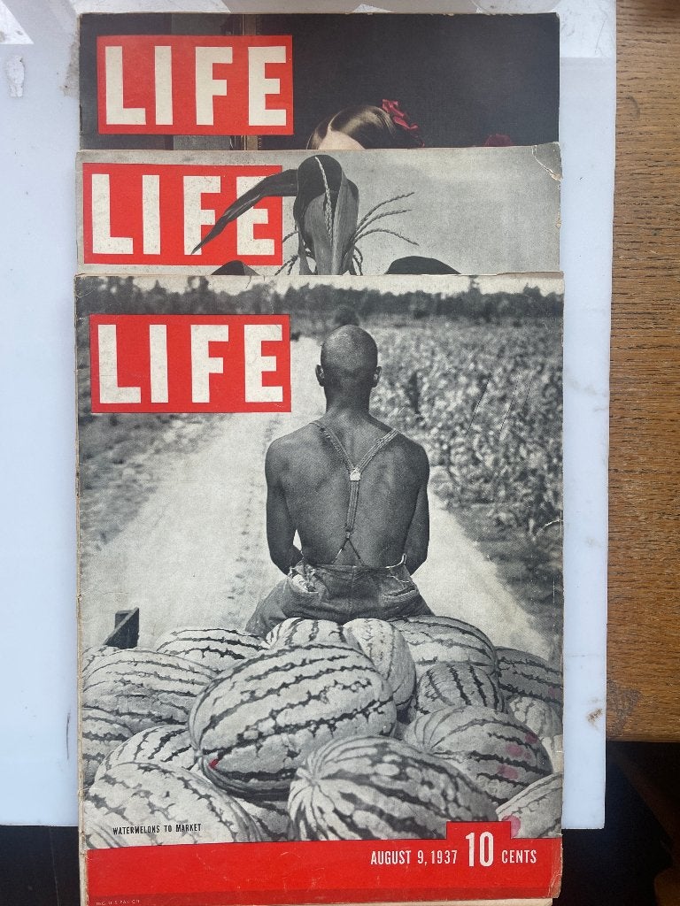 3 x LIFE 1937   FRAAI PAKKET  amerikaanse tijdschriften, Ophalen of Verzenden, Zo goed als nieuw, Muziek, Film of Tv