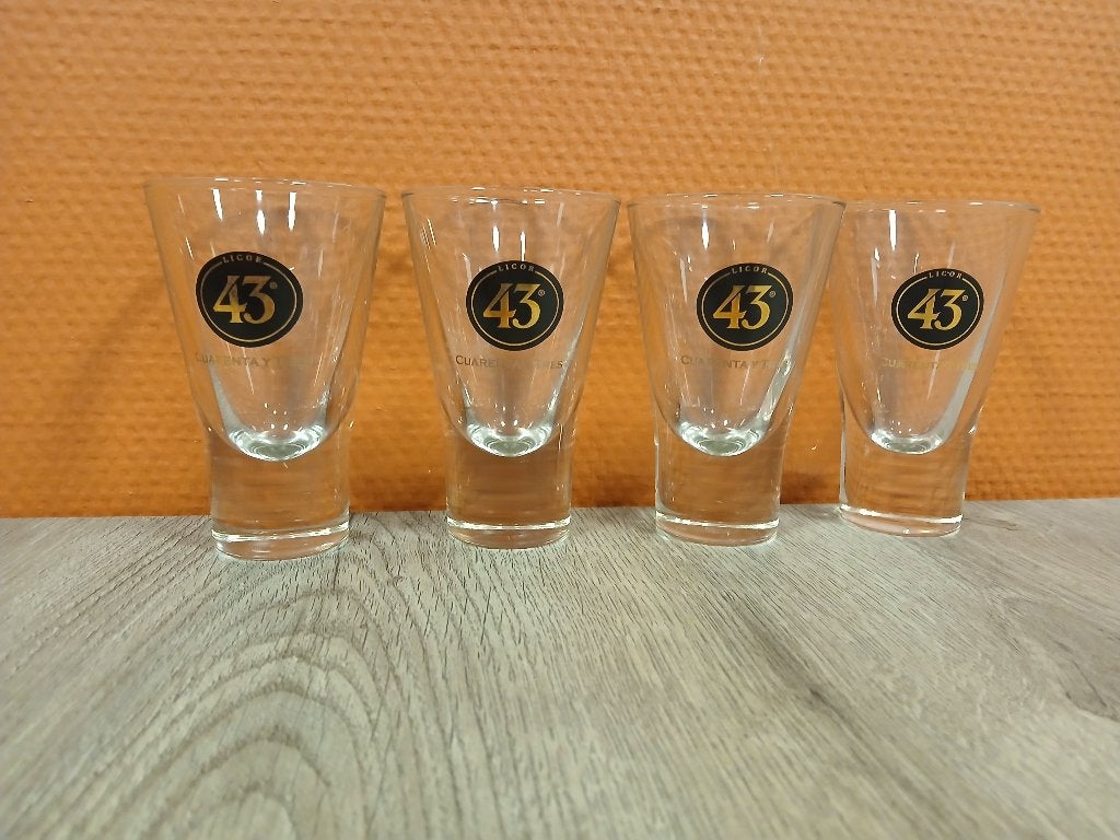 licor 43, Verzamelen, Glas en Borrelglaasjes, Ophalen of Verzenden, Zo goed als nieuw, Borrel- of Shotglas