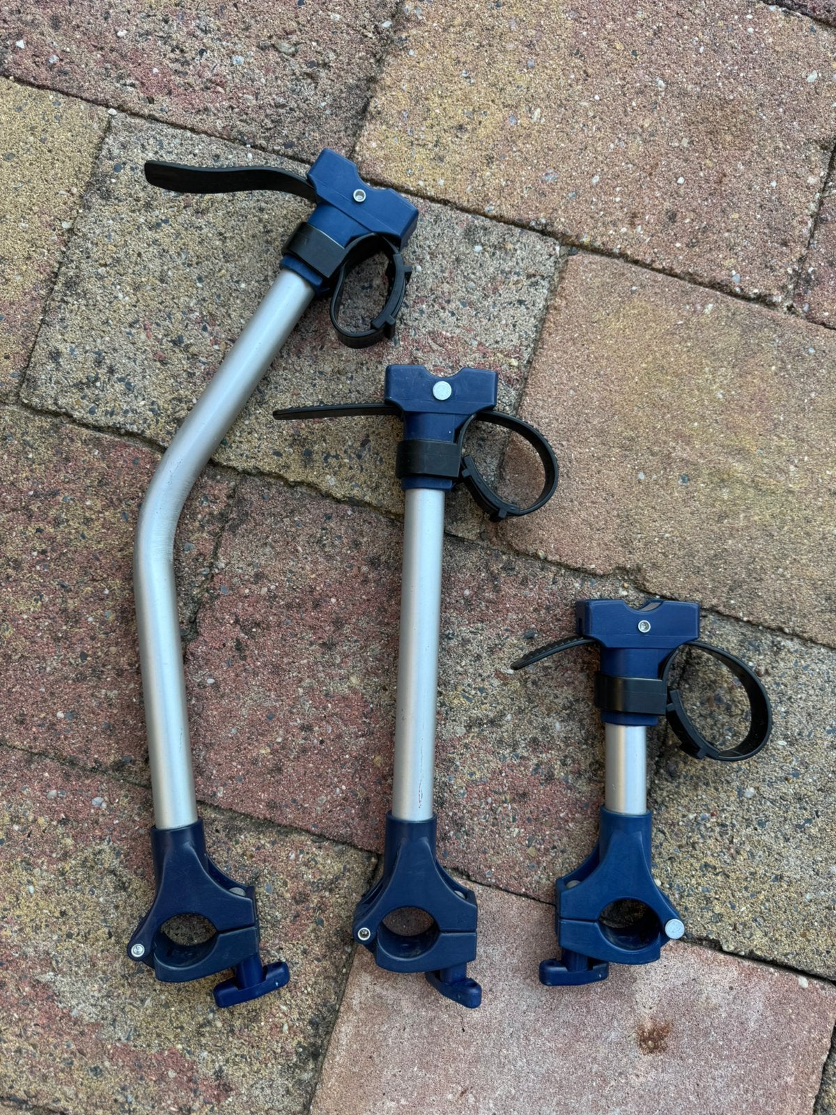 Thule Omni-Bike Holder set van 3 fietsklemmen - silver, Ophalen of Verzenden, Zo goed als nieuw