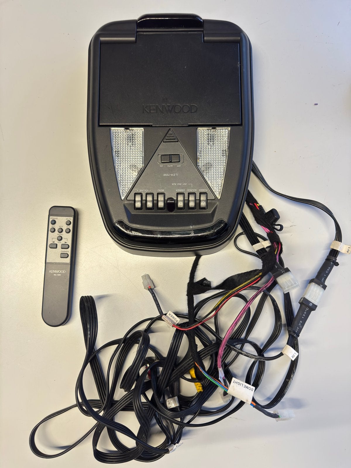 Kenwood LZ-H70W 7" Overhead DakMonitor met Afstandsbediening, Ophalen of Verzenden, Zo goed als nieuw
