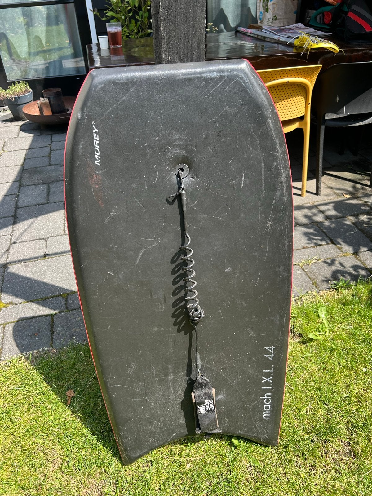 Morey Mach I.X.L. 44 Bodyboard met koord, Watersport en Boten, Ophalen, Gebruikt, Overige typen, Met koord