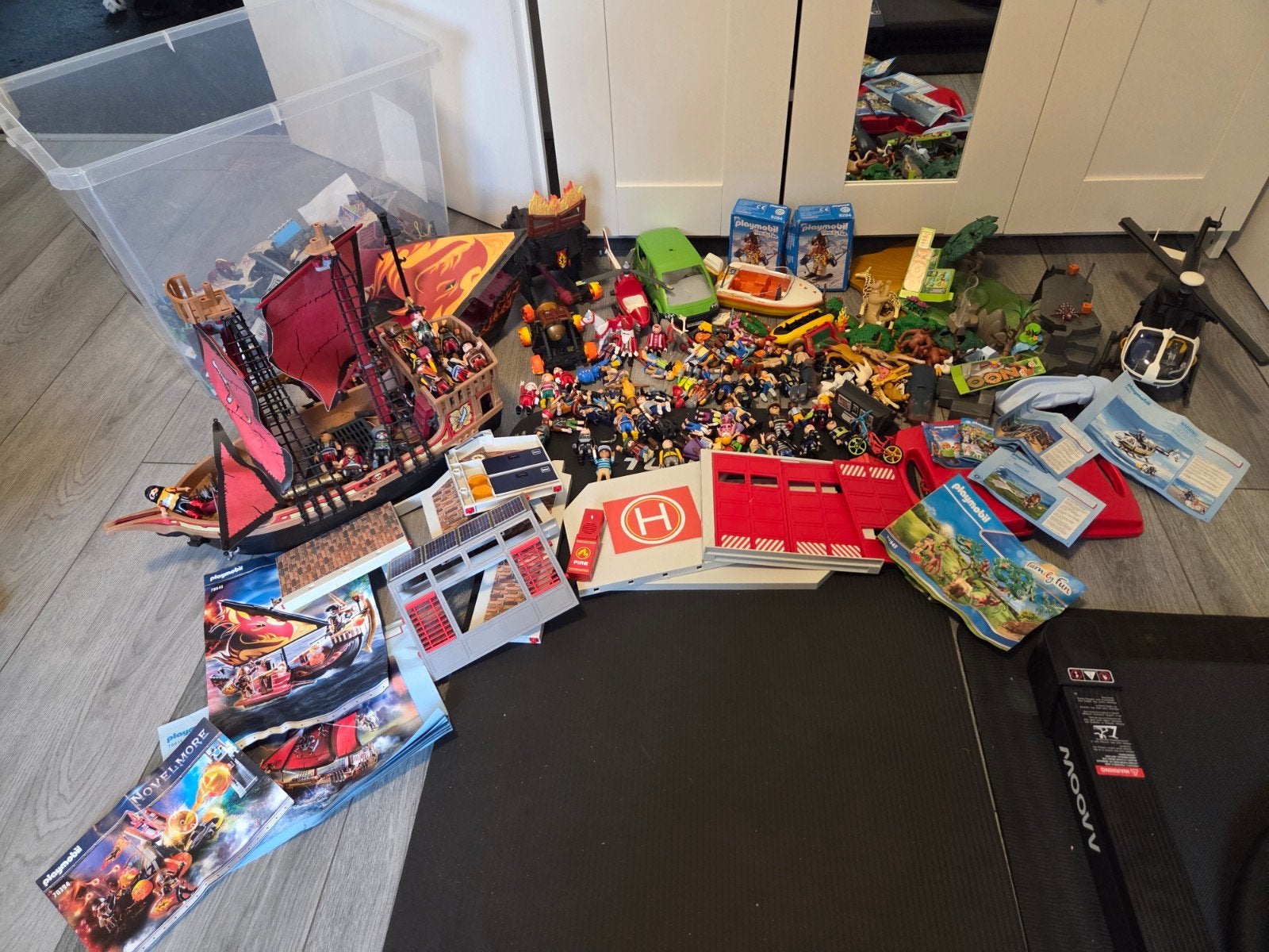 Grote Playmobil collectie: schepen, figuren, voertuigen, Complete set, Ophalen of Verzenden, Zo goed als nieuw, Boot/Schip