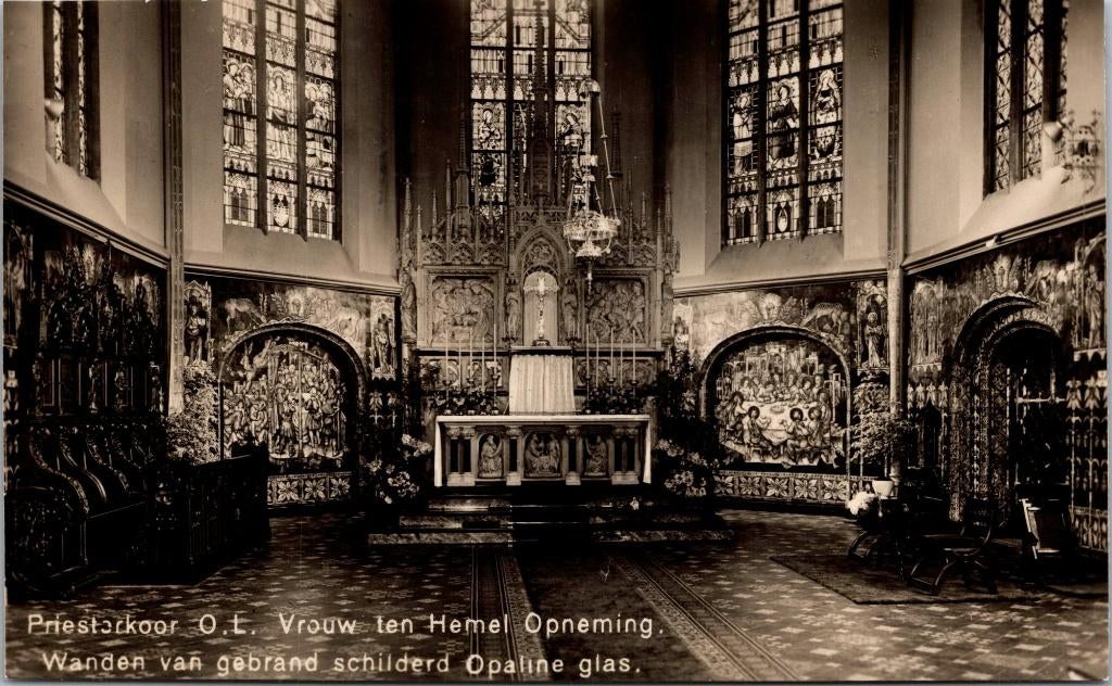 Utrecht - Priesterkoor O.L. Vrouw ten Hemel Opneming (1943), Verzamelen, Verzenden, 1940 tot 1960, Gelopen, Utrecht
