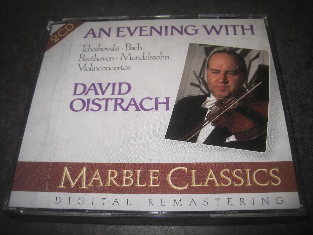 An evening with David Oistrakh Violin Concertos 2CD, Ophalen of Verzenden, Classicisme, Zo goed als nieuw, Kamermuziek