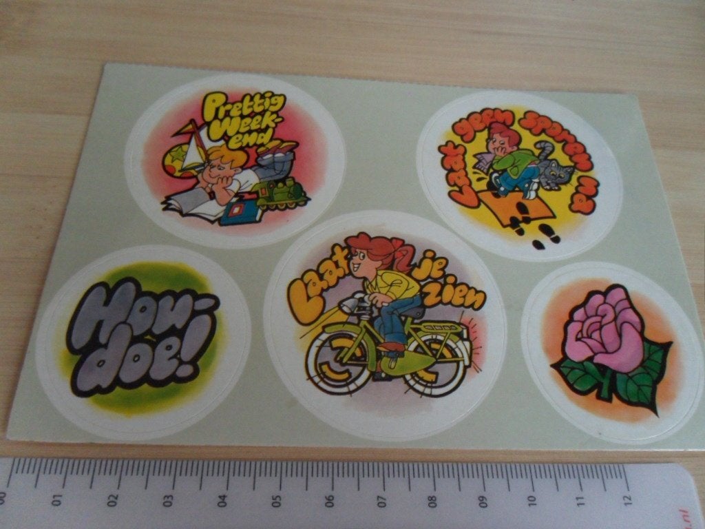 sticker set ansicht rabobank strip fiets laat je zien ea, Ophalen, Zo goed als nieuw