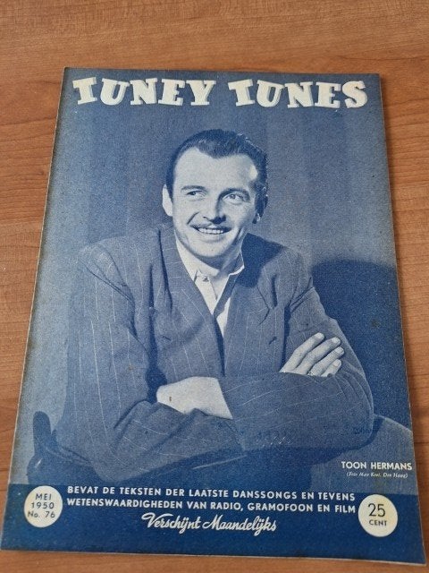 Tuney Tunes 1950 Toon Hermans Victor Sylvester Rita Hayworth, Verzenden, Gelezen, Muziek, Film of Tv