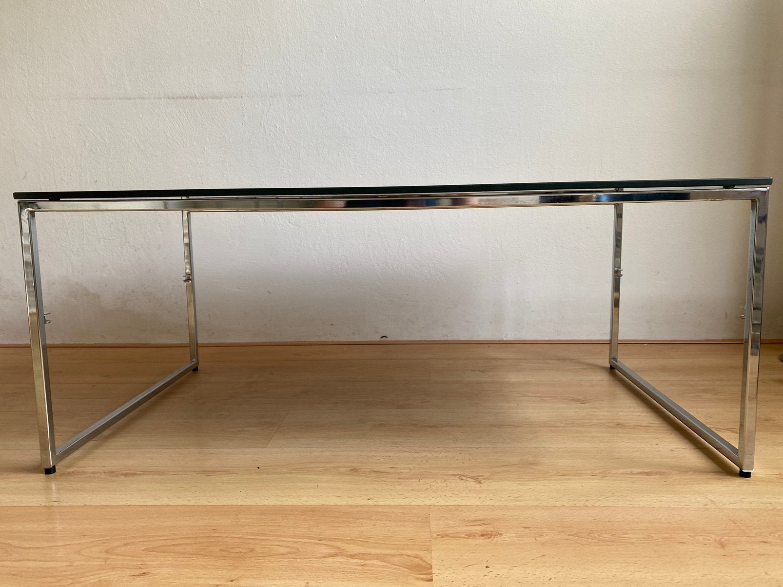Salontafel BoConcept staal en glas, Ophalen, Gebruikt, 100 tot 150 cm, Modern Design
