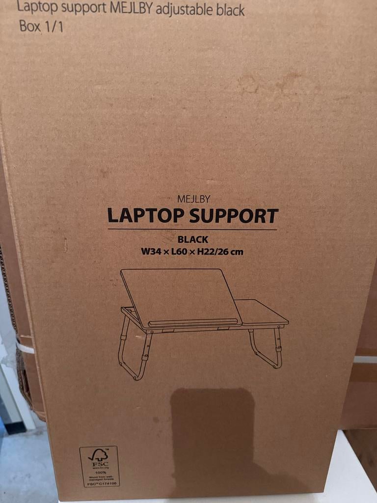 Nieuw MEJLBY Laptop Tafel - Verstelbaar en Ongebruikt, Ophalen of Verzenden, Nieuw, In hoogte verstelbaar