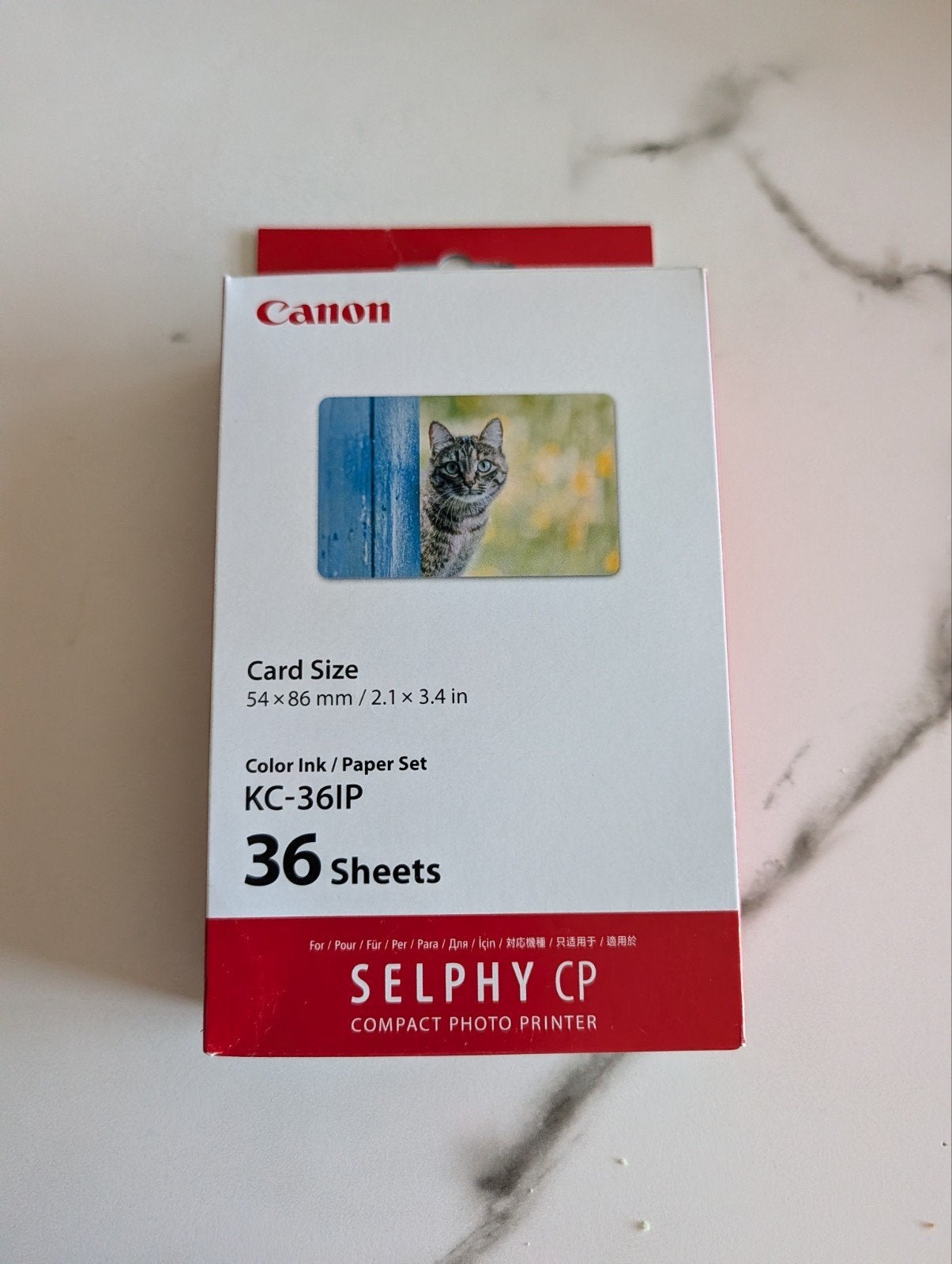 Canon KC-36IP Kleureninkt/papier set voor Selphy CP, Nieuw, Ophalen of Verzenden, Fotopapier, Canon