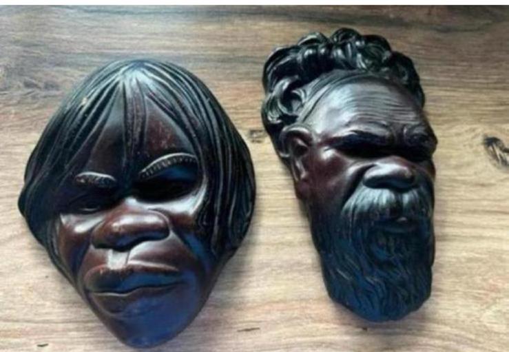 Antieke Aboriginals maskers, Antiek en Kunst, Kunst | Niet-Westerse kunst, Ophalen of Verzenden