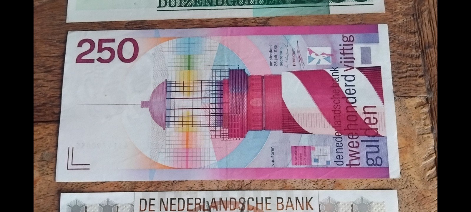 250 Gulden biljet 'Vuurtoren' - Nederlands bankbiljet, Postzegels en Munten, Ophalen of Verzenden, 250 gulden, Los biljet