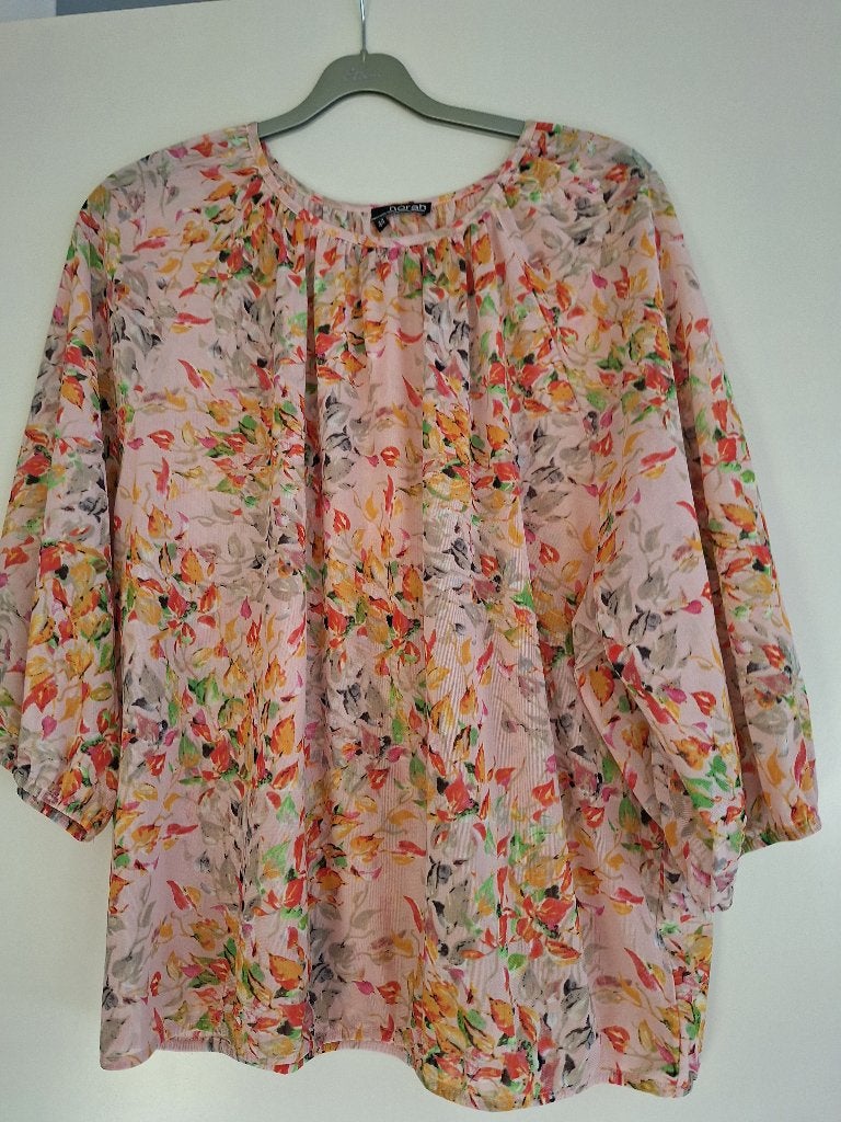 Blouse driekwart mouw maat 44 van Norah, Meerkleurig, Maat 42/44 (L), Ophalen of Verzenden, Zo goed als nieuw