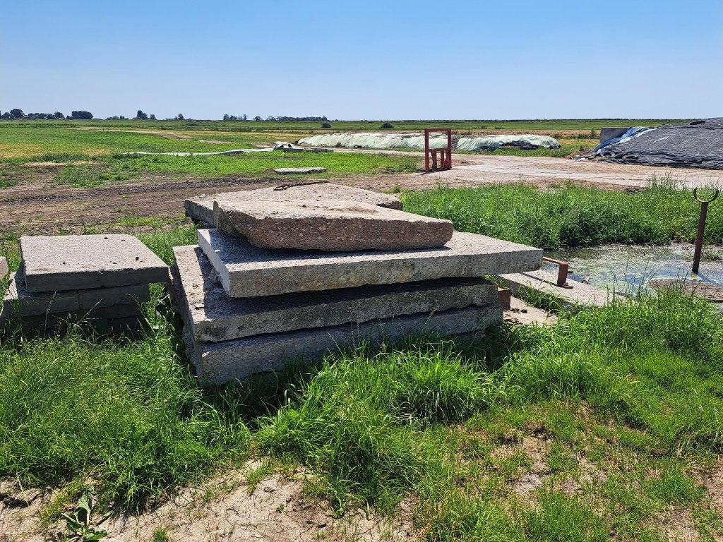 betonplaten, Doe-het-zelf en Verbouw, Platen en Panelen, Ophalen, Gebruikt