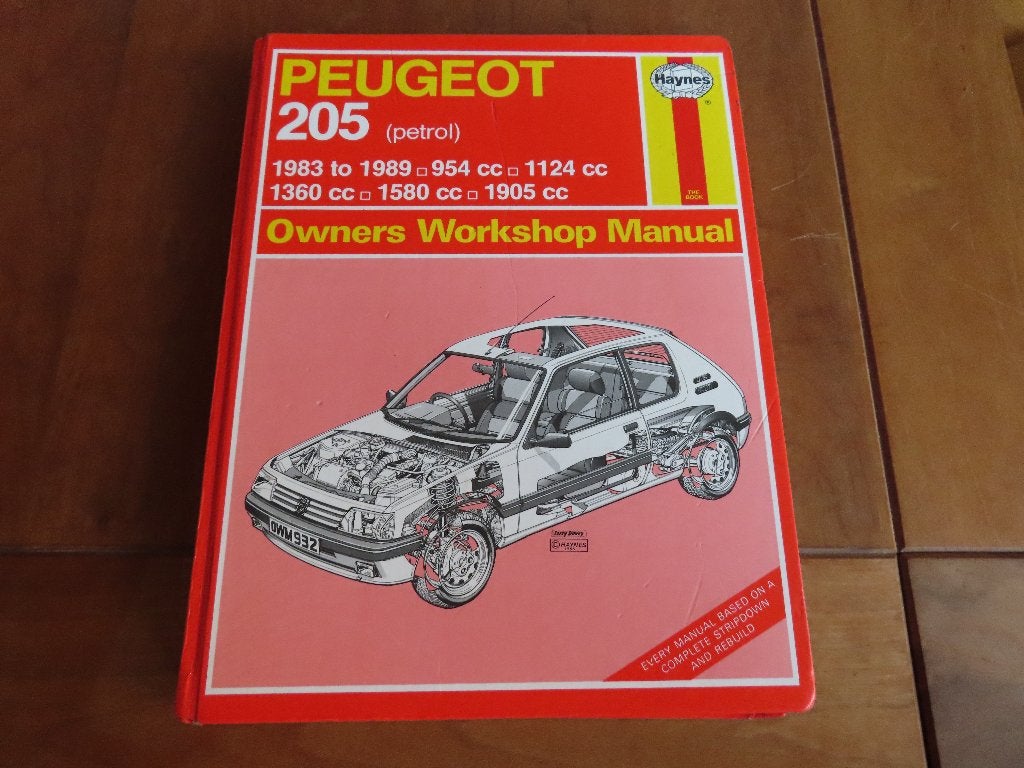 Haynes workshop manual Peugeot 205, 205 GTi 205 cabrio 83-89, Auto diversen, Handleidingen en Instructieboekjes, Ophalen of Verzenden