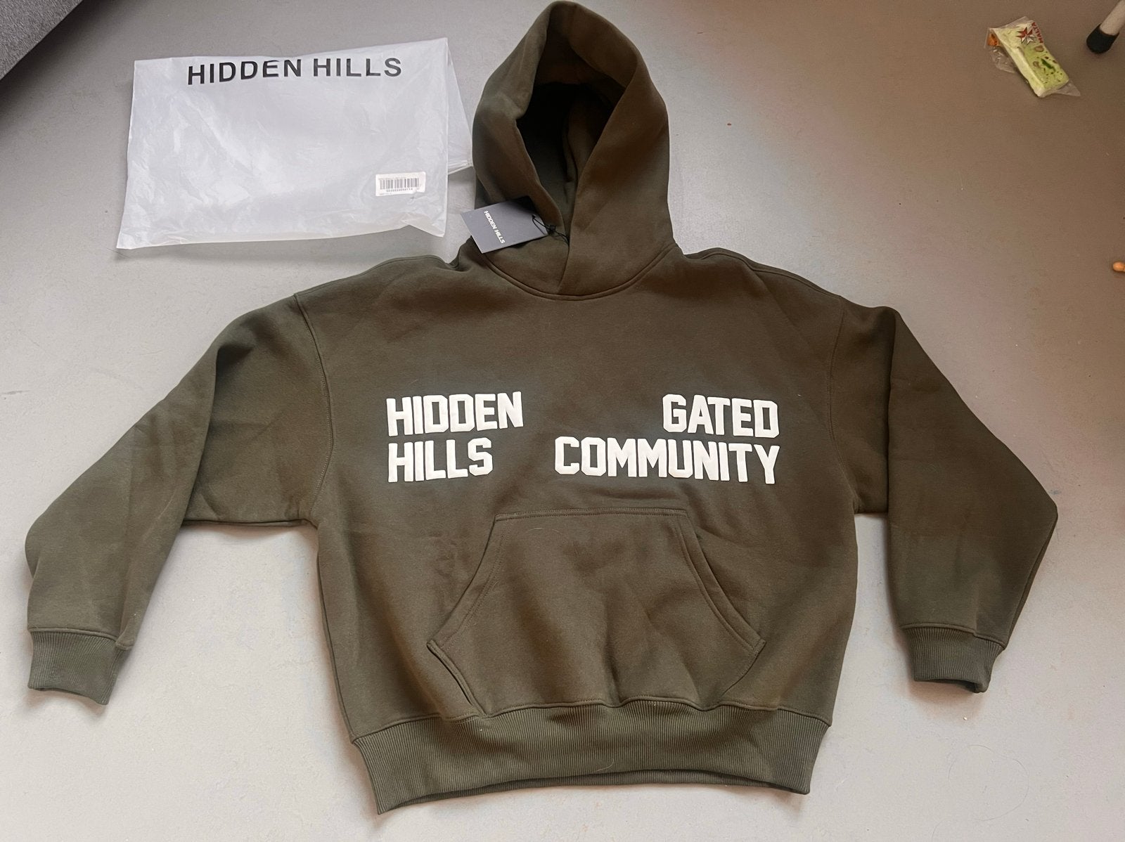 Hidden Hills Gated Community Hoodie Olijfgroen XS, Ophalen of Verzenden, Nieuw, Maat 34 (XS) of kleiner, Groen