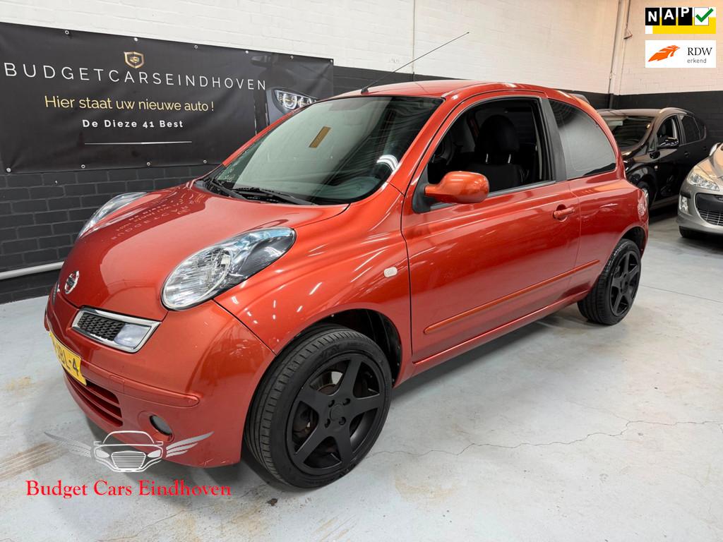 Nissan Micra 1.2 Acenta Nap/Airco/APK 02-05-2027!, Voorwielaandrijving, Stof, Gebruikt, Origineel Nederlands