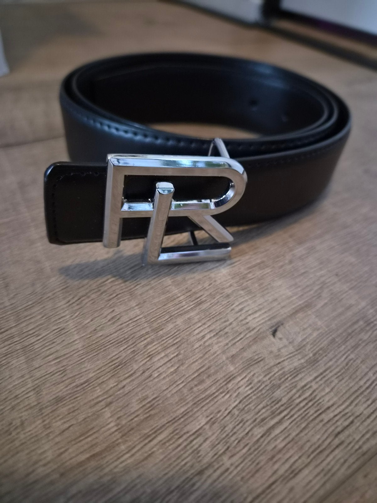 Zwarte leren riem van RALPH LAUREN met zilverkleurige gesp (, Kleding | Dames, Nieuw, Heupriem, Ophalen of Verzenden, Onbekend