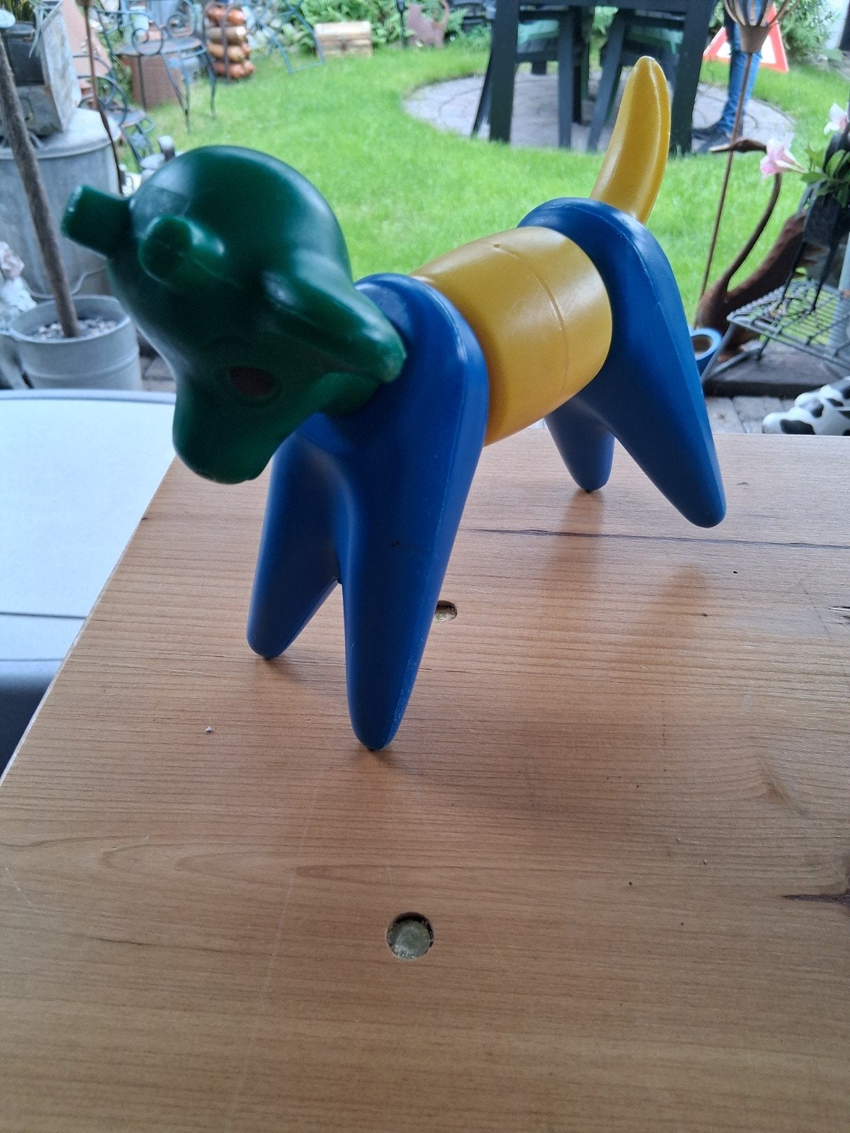 Vintage speelgoedhond, kleurrijk en modulair, Ophalen, Gebruikt, Jongen of Meisje