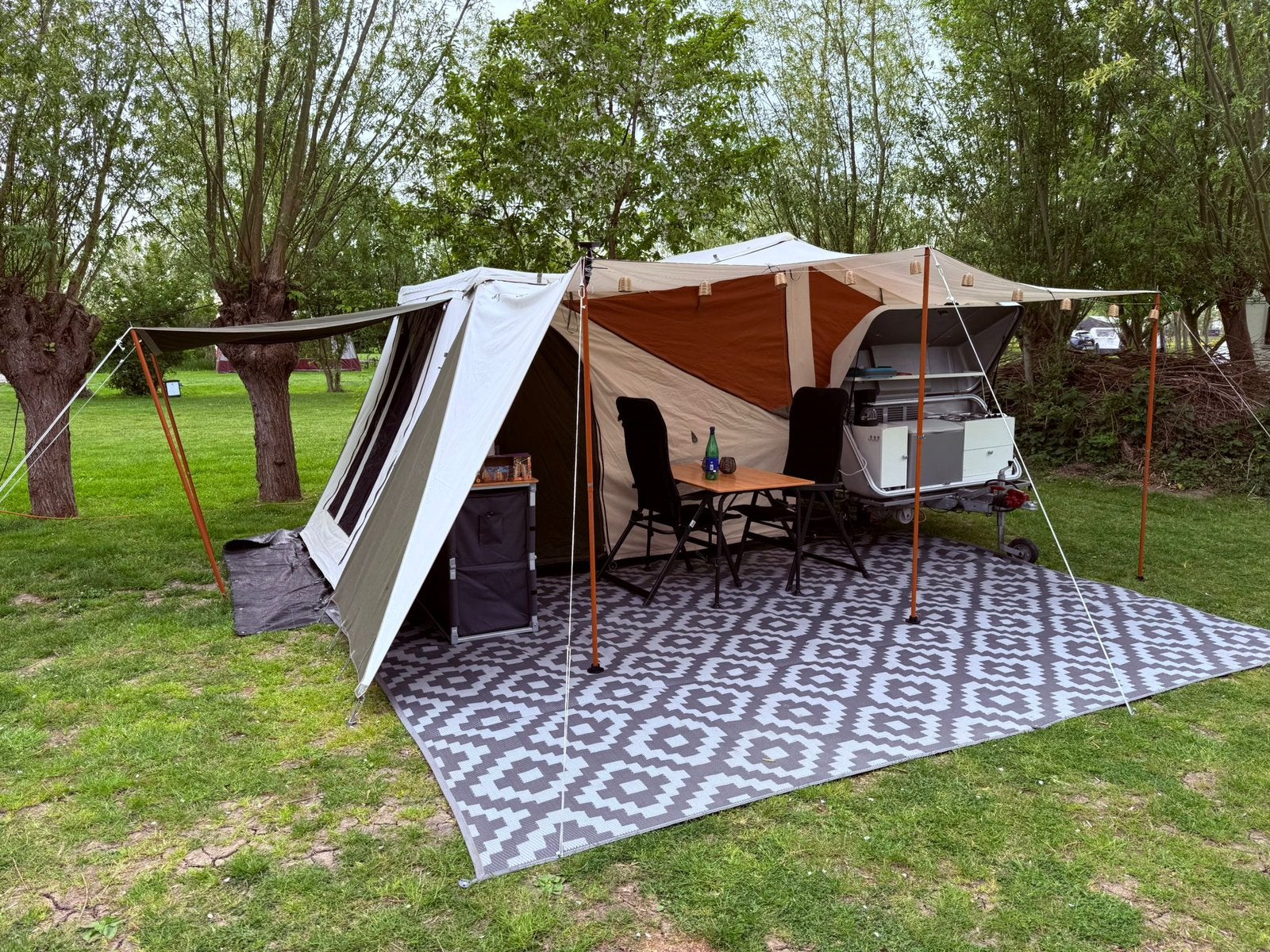 Holtkamper Cocoon XL | MOET WEG !! | BIEDEN, Caravans en Kamperen, Vouwwagens, Ophalen, Beige, Aanwezig, Holtkamper