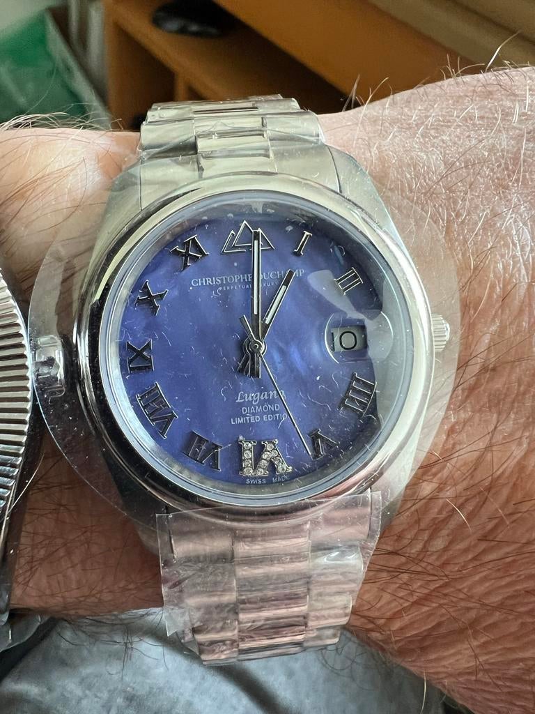 Christophe Duchamp Lugano Diamond Limited Edition horloge, Overige merken, Overige materialen, Polshorloge, Overige materialen