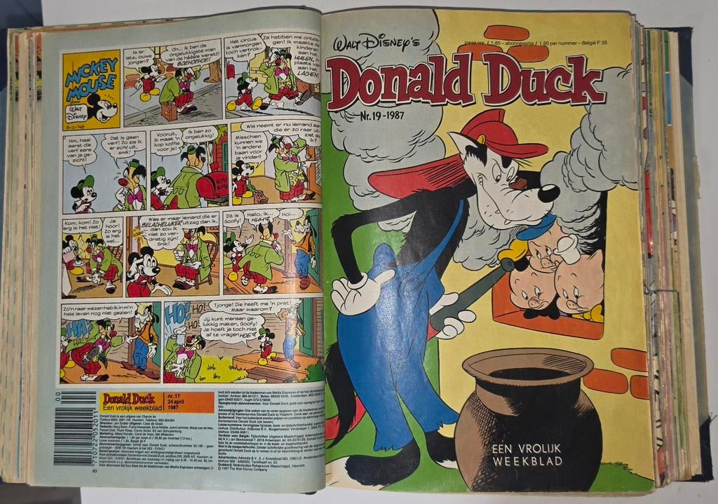 Donald Duck Weekblad - verzamelalbum 1987, Boeken, Stripboeken, Eén stripboek, Ophalen of Verzenden, Gelezen, Walt Disney
