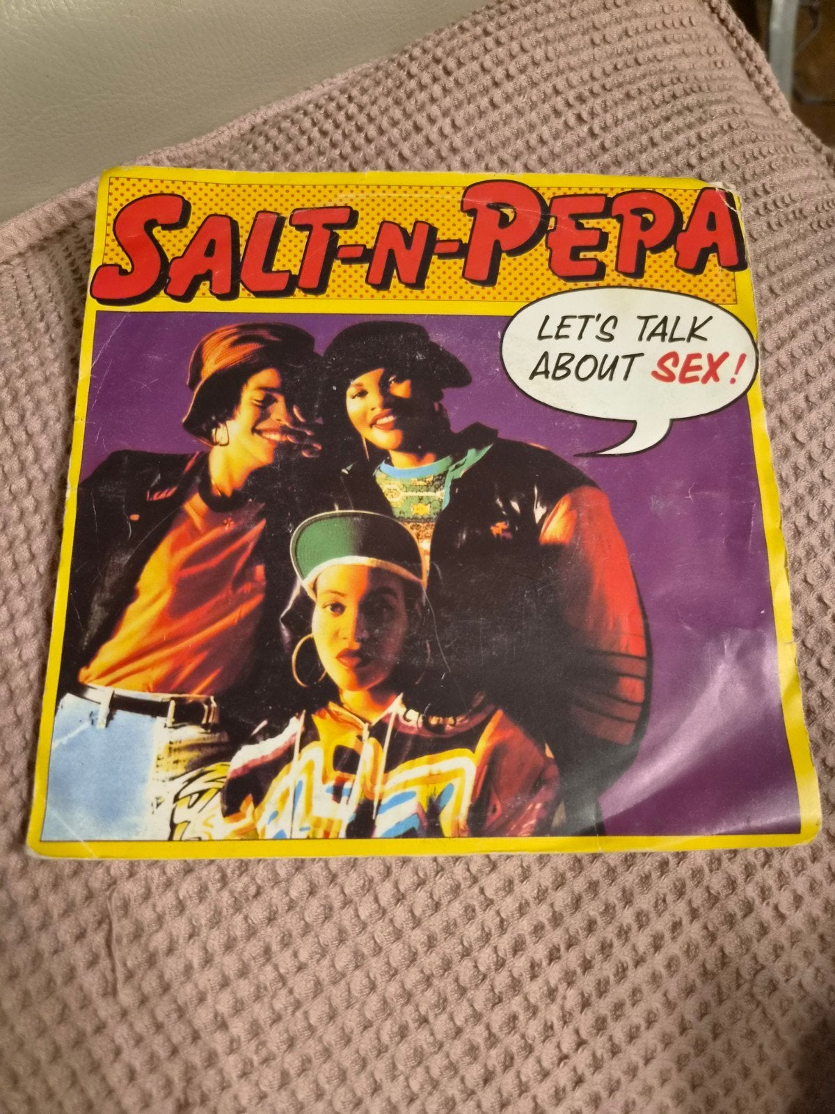 Salt N Pepa Let's talk about sex, Ophalen of Verzenden, Gebruikt, 7 inch, Hiphop en Rap