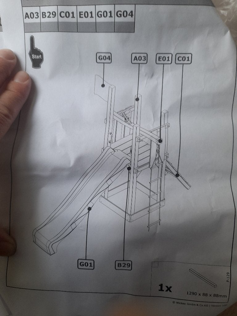 Wickey speeltoren met glijbaan, Ophalen, Nieuw, Glijbaan