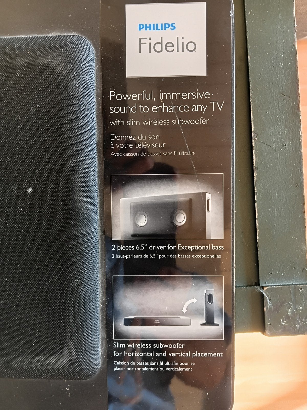 Philips Fidelio Soundbar Home Cinema Set met Subwoofer, Ophalen of Verzenden, Met externe subwoofer, Gebruikt