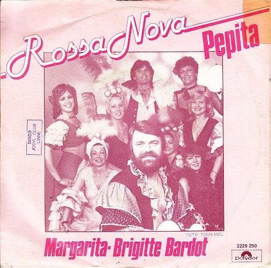 rossa nova - pepita / magatita/brigitte bardot  (piraat)1981, Gebruikt, Fotohoes, 7 inch, Ophalen of Verzenden