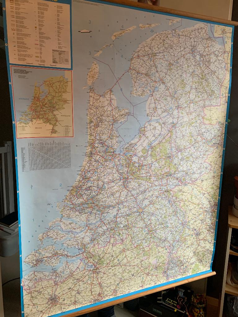 Vintage Schoolplaten Nederland en midden Europa, Antiek en Kunst, Antiek | Schoolplaten, Ophalen of Verzenden, Aardrijkskunde