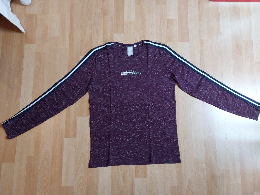 Paars longsleeve *Refill*, Maat 52/54 (L), Paars, Refill, Ophalen of Verzenden