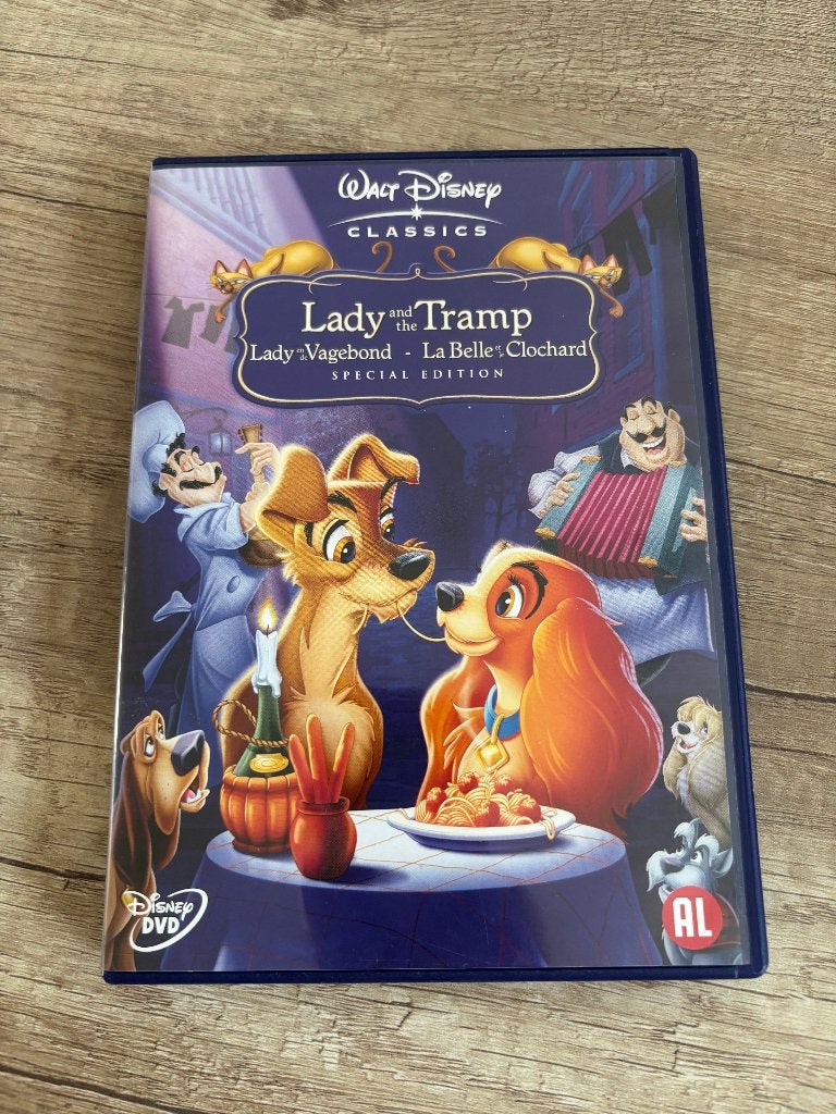 disney dvd lady en de vagebond, Europees, Tekenfilm, Alle leeftijden, Ophalen of Verzenden