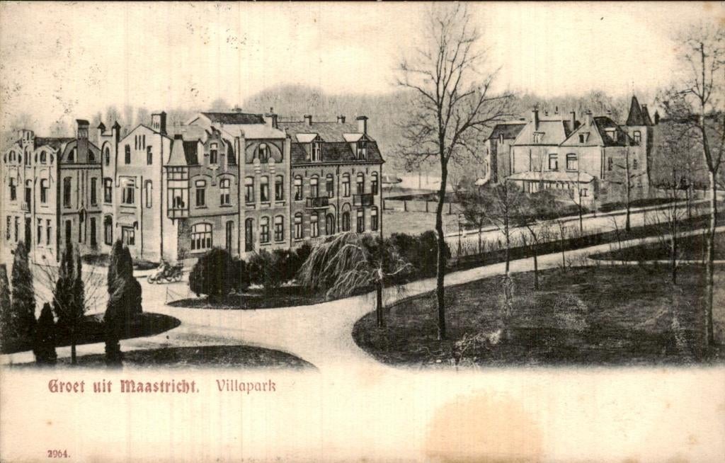 Maastricht - Villapark - Parkzicht, Ophalen of Verzenden, Voor 1920, Gelopen, Limburg