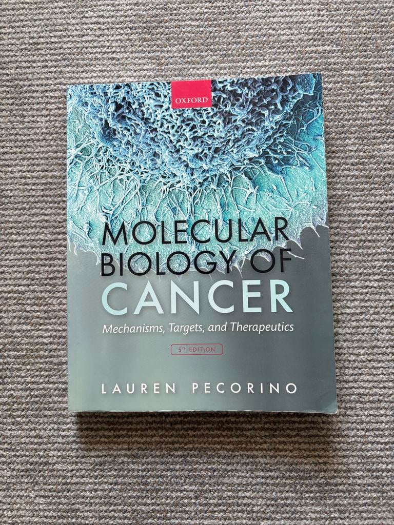 Molecular Biology of Cancer - Pecorino (5th Edition), Boeken, Ophalen of Verzenden, Gelezen, Natuurwetenschap