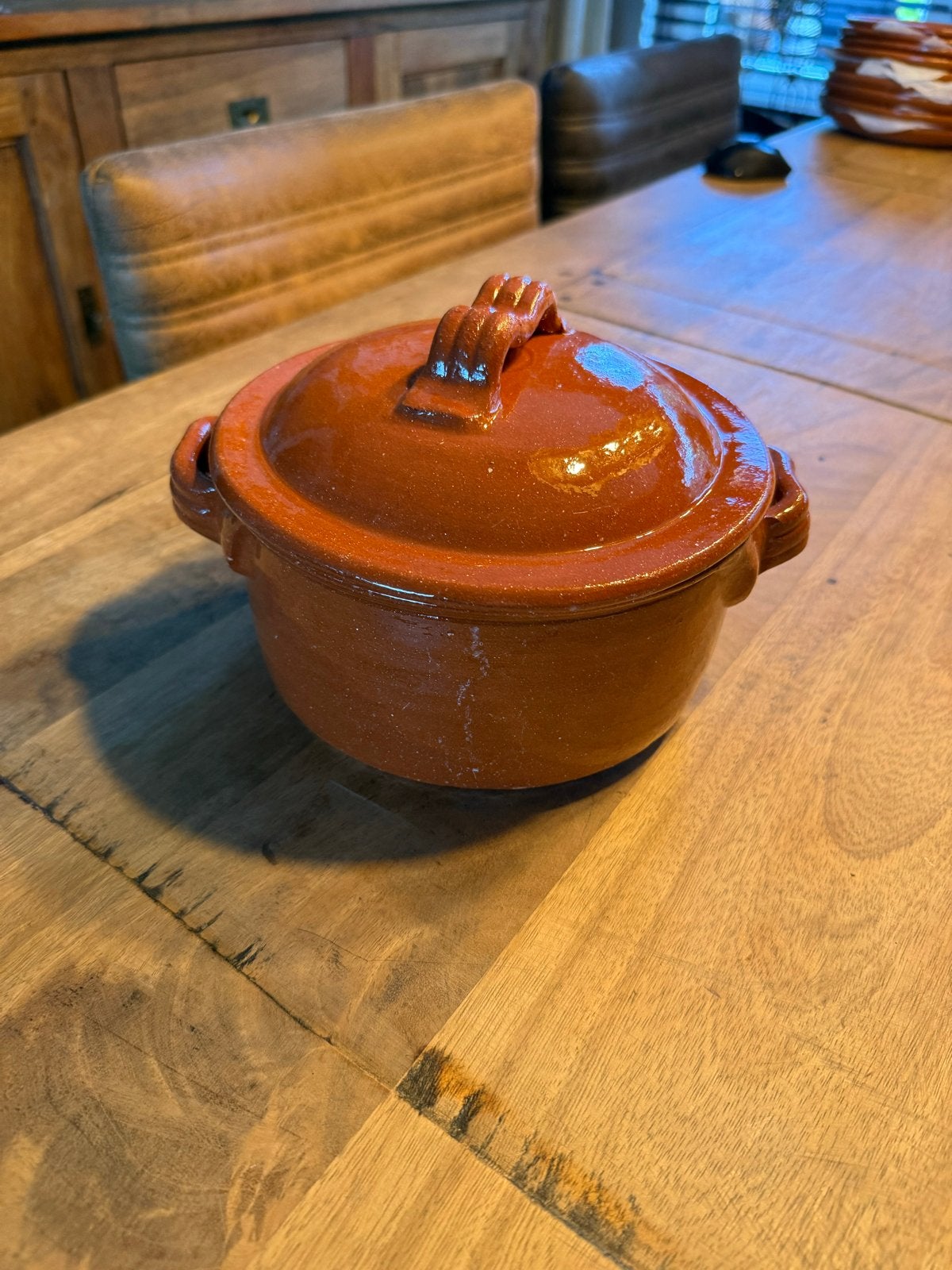 Terracotta Aardewerk Pot met Deksel, Ophalen