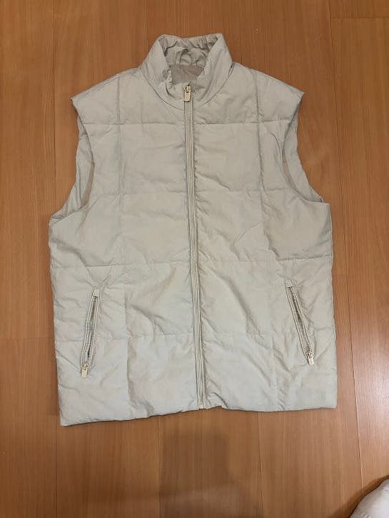 Refill gewatteerd bodywarmer maat M, Ophalen of Verzenden, Zo goed als nieuw, Maat 38/40 (M), Beige