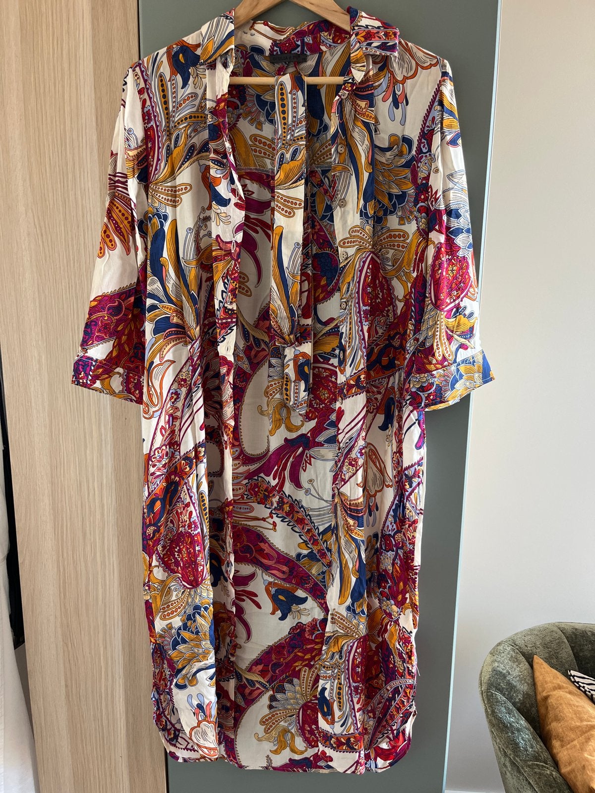 Giulia e Tu Jurk met Paisley Print - Maat 38 ongedragen, Kleding | Dames, Maat 38/40 (M), Meerkleurig, Nieuw, Ophalen of Verzenden