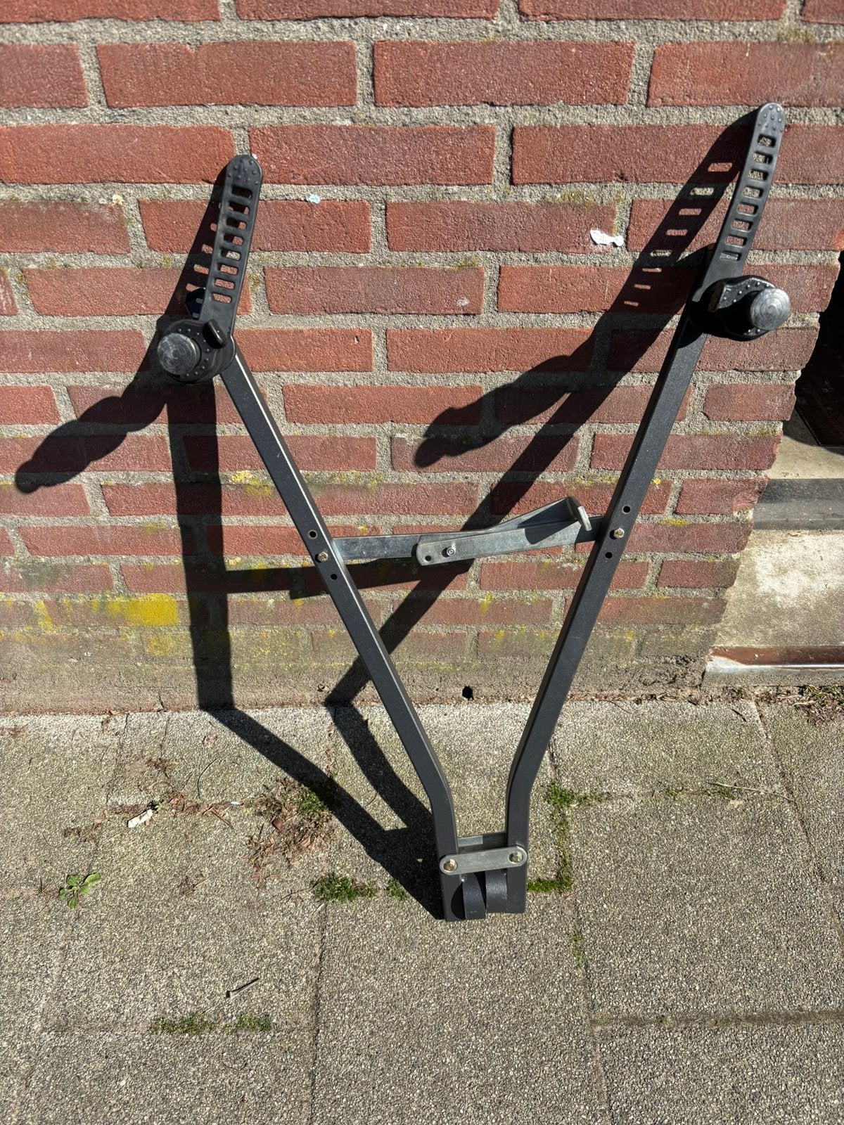 Inklapbare Mottez fietsendrager voor 2 fietsen, Ophalen, 2 fietsen, Gebruikt, Trekhaakdrager
