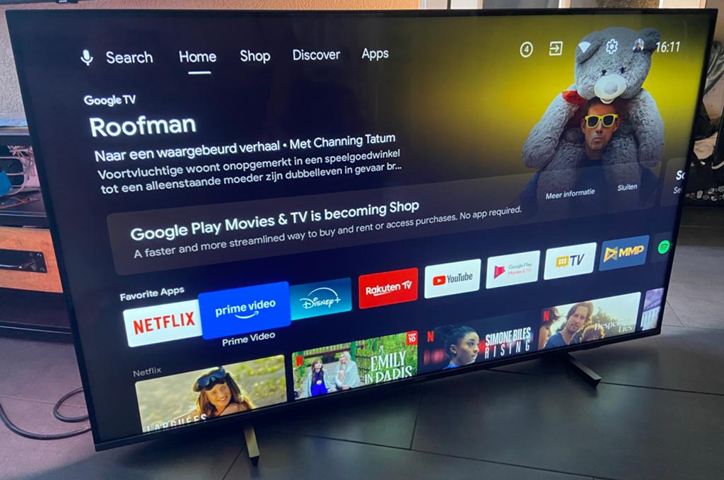 Philips 55 inch ambilight 4k smart tv, Philips, 50 Hz, Ophalen of Verzenden, Zo goed als nieuw
