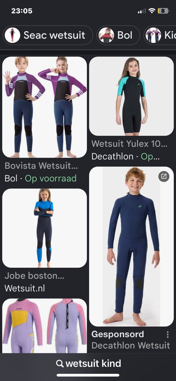 Gezocht gevraagd wetsuit kind maat 152 of 158, Watersport en Boten, Ophalen of Verzenden, Gebruikt, Kind, Wetsuit