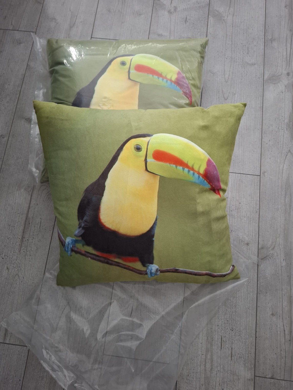 tropische kaketoe kussen 40x40, Ophalen of Verzenden, Vierkant