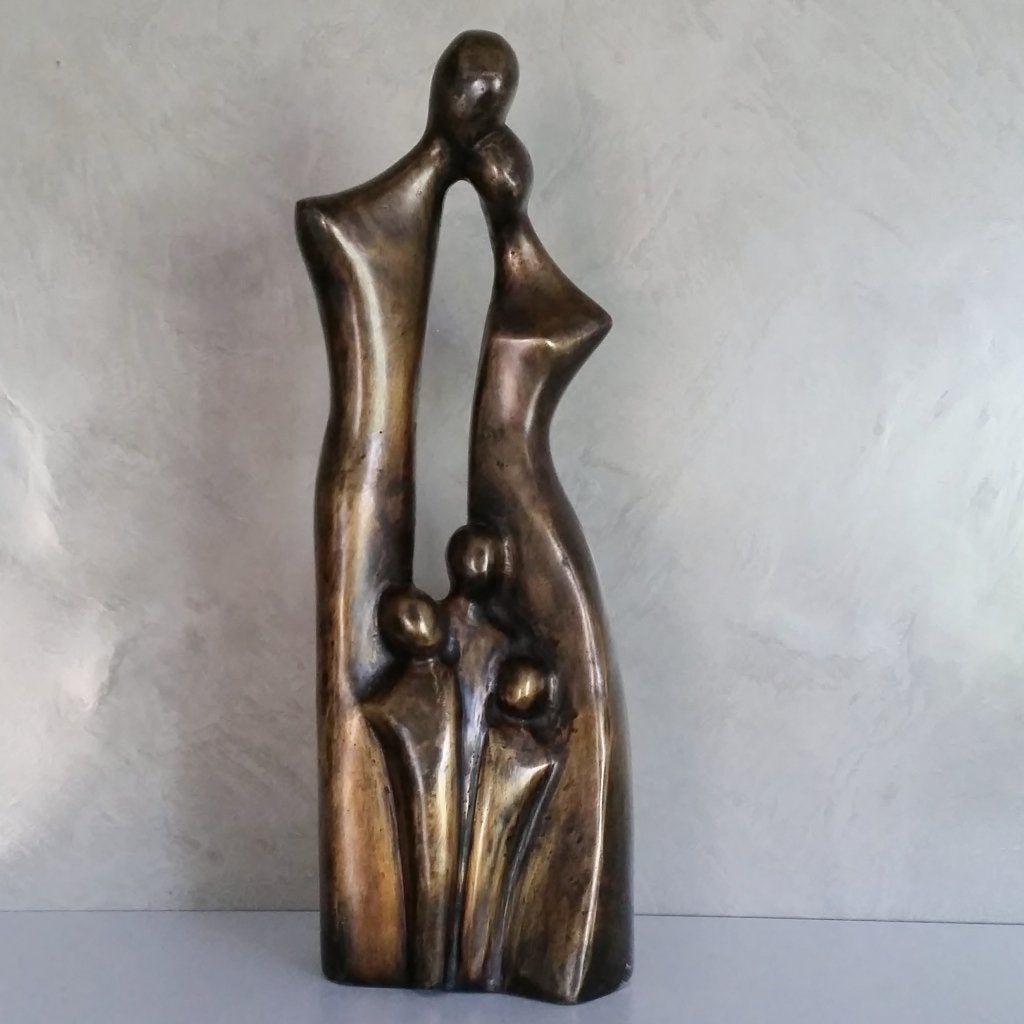 Urn brons: Gezin / Ouders met 1, 2 of 3 kinderen